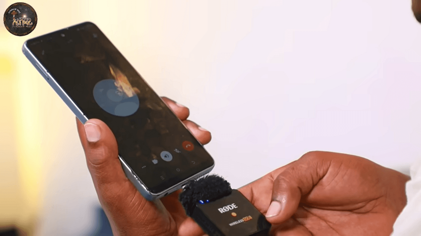 Sample snapshot of a witness through phone